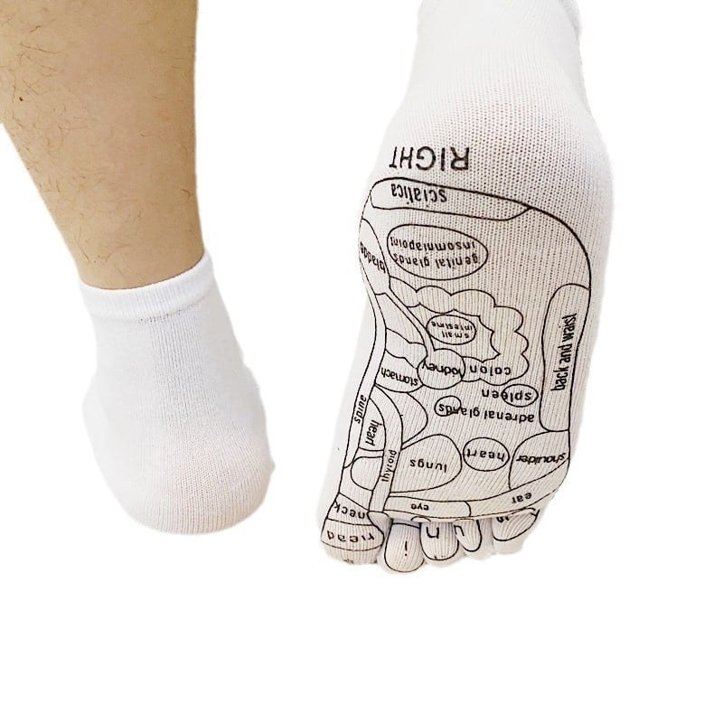 Pamut ötujjas zokni | Uniszex, 90–95% pamut, izzadság elnyelés, lábápolás, egyszálas kötés