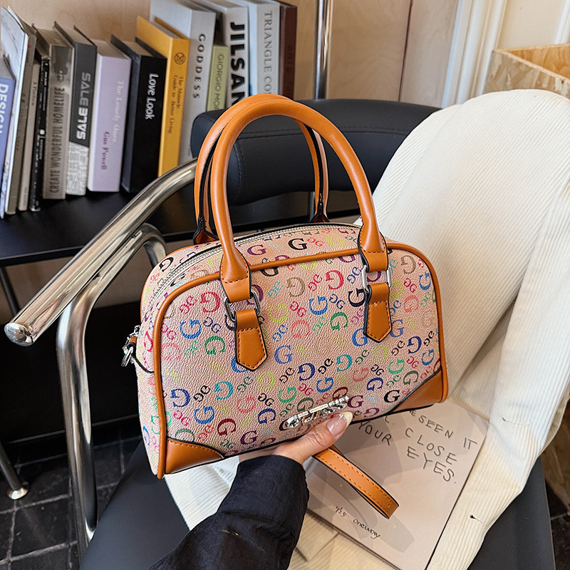 Crossbody torba – minimalistička PU, gradski stil, zatvarač, vodoravni kvadratni oblik, unutarnji džepovi za telefon i dokumente