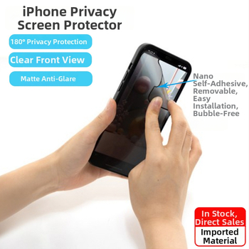 Privatnost zaštita zaslona za iPhone 17 seriju – prednja folija s nano‑ljepljenjem, mat završna, anti‑otisak prsta, anti‑pogledavanje, filtr plave svjetlosti
