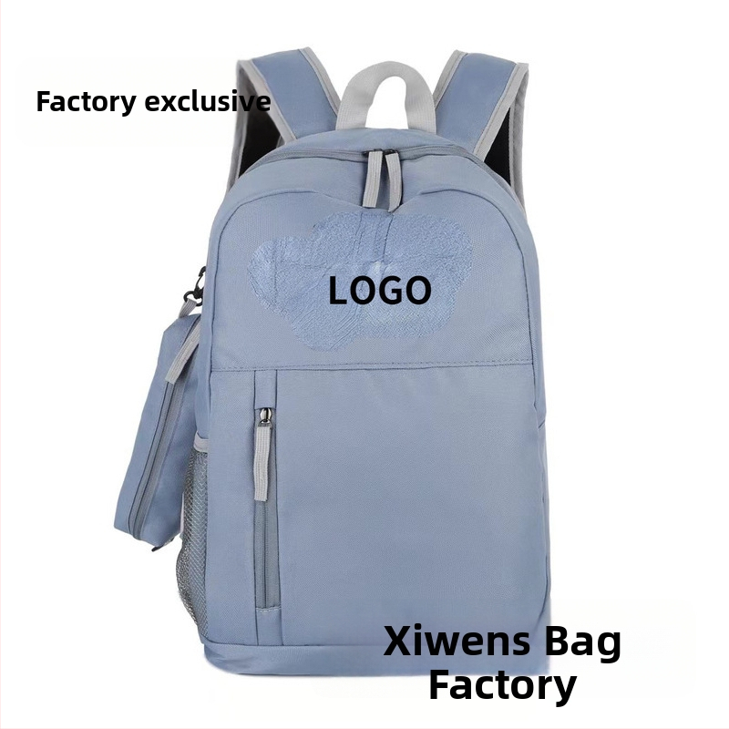 Diák laptop hátizsák, Oxford anyag, légáteresztő, kopásálló, lopás elleni, kapacitás alatt 20 L, görbült vállpánt