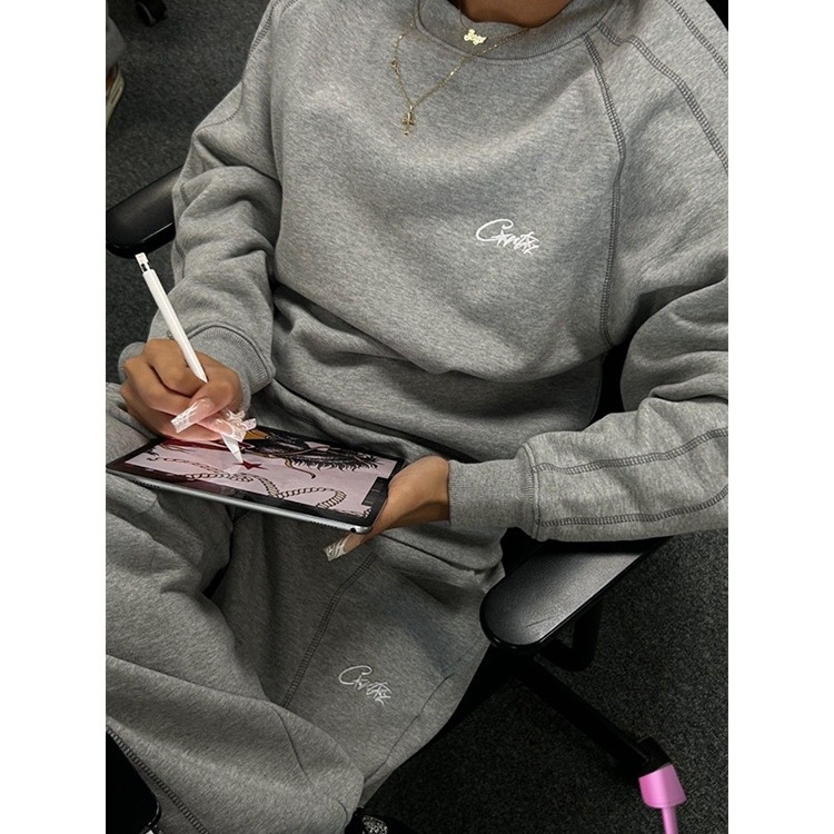 Férfi mindennapi pamutnadrág középmagas derekakkal, laza szabás, zsinóros záródás, őszi szezonra