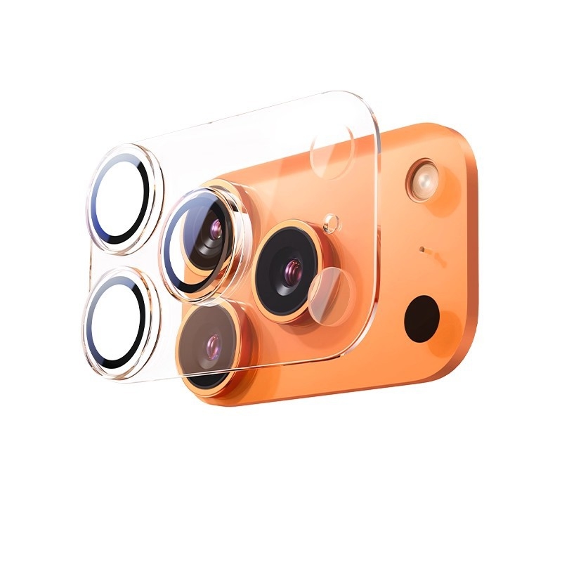 Film pentru lentila camerei din sticlă temperată pentru seria iPhone 13/14 — acoperire 3D completă, claritate HD, praf rezistent, antiamprente