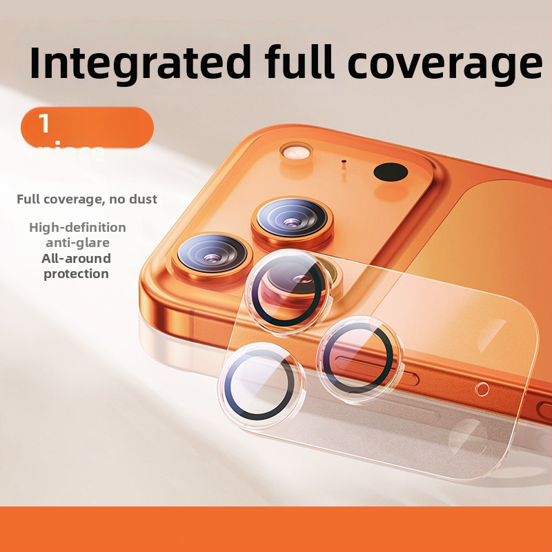 Film pentru lentila camerei din sticlă temperată pentru seria iPhone 13/14 — acoperire 3D completă, claritate HD, praf rezistent, antiamprente