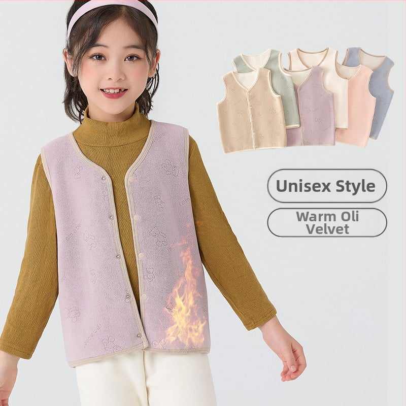 Παιδικό γιλέκο από βαμβάκι-πολυεστέρα, στυλ cardigan, μοτίβο κινουμένων σχεδίων, φθινοπωρινό, για κορίτσια 3–8 ετών