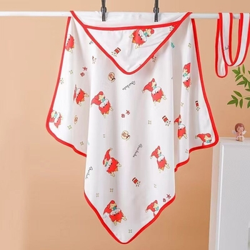 Zitong lélegező újszülött átölelő kendő — gyapotfonal, egész éves használat, újszülötteknek, minták: állatok, mesefigurák, virágok, alakok