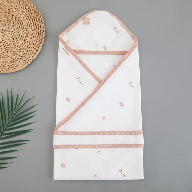 Zitong lélegező újszülött átölelő kendő — gyapotfonal, egész éves használat, újszülötteknek, minták: állatok, mesefigurák, virágok, alakok