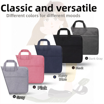 Geantă de afaceri pentru laptop din Oxford, închidere cu fermoar, buzunar intern cu fermoar, impermeabilă și rezistentă la uzură, unisex