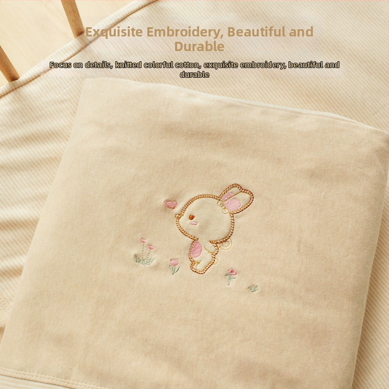 Βρεφική καπιτονέ κουβέρτα από 100% βαμβάκι, γέμισμα βαμβάκι, βάρος 0.55-1.0 κιλά, χειμώνας, στυλ κεντήματος καρτούν