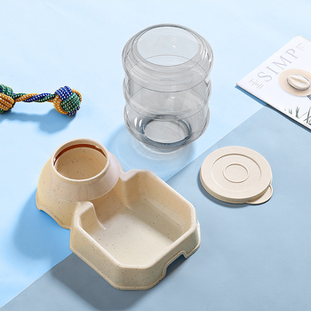 Πλαστικό μπολ τροφής γάτας, τετράγωνο σχήμα