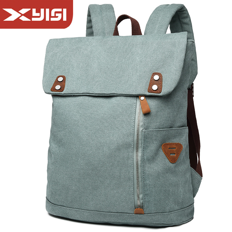 Platneni ruksak za putovanja, kapacitet 20–35 L, unisex, prozračan, kožni detalji