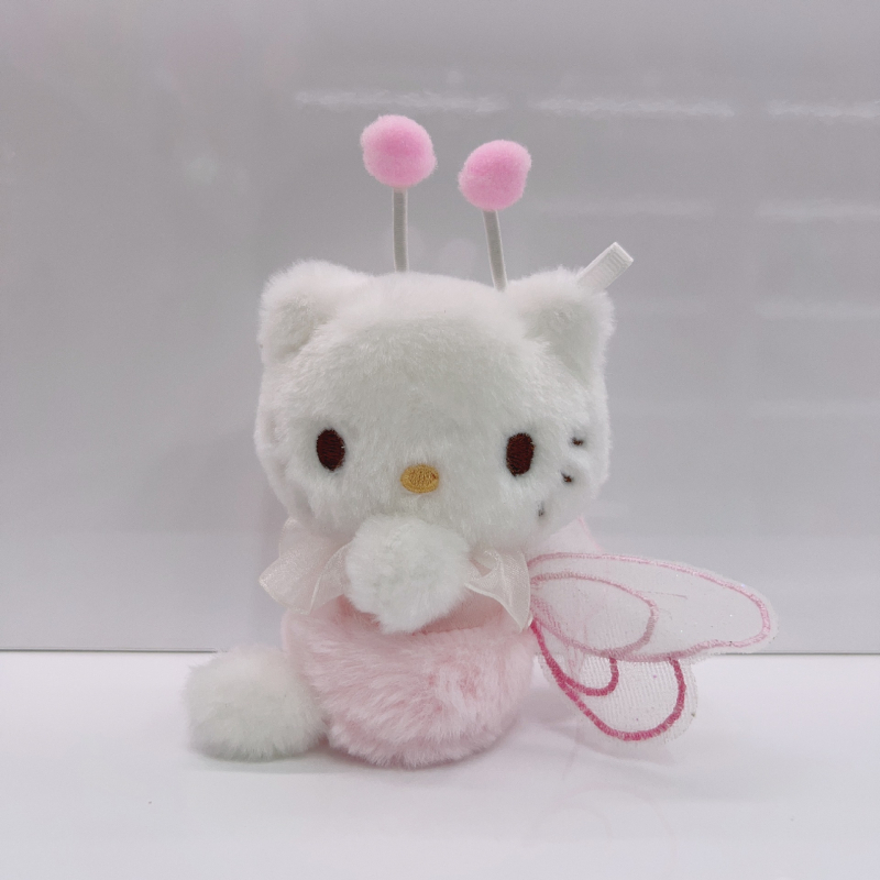 Плюшени котешки кукли – Насеком серия: пчела, котенце и зайче, с ключодържател, пълнеж PP памук