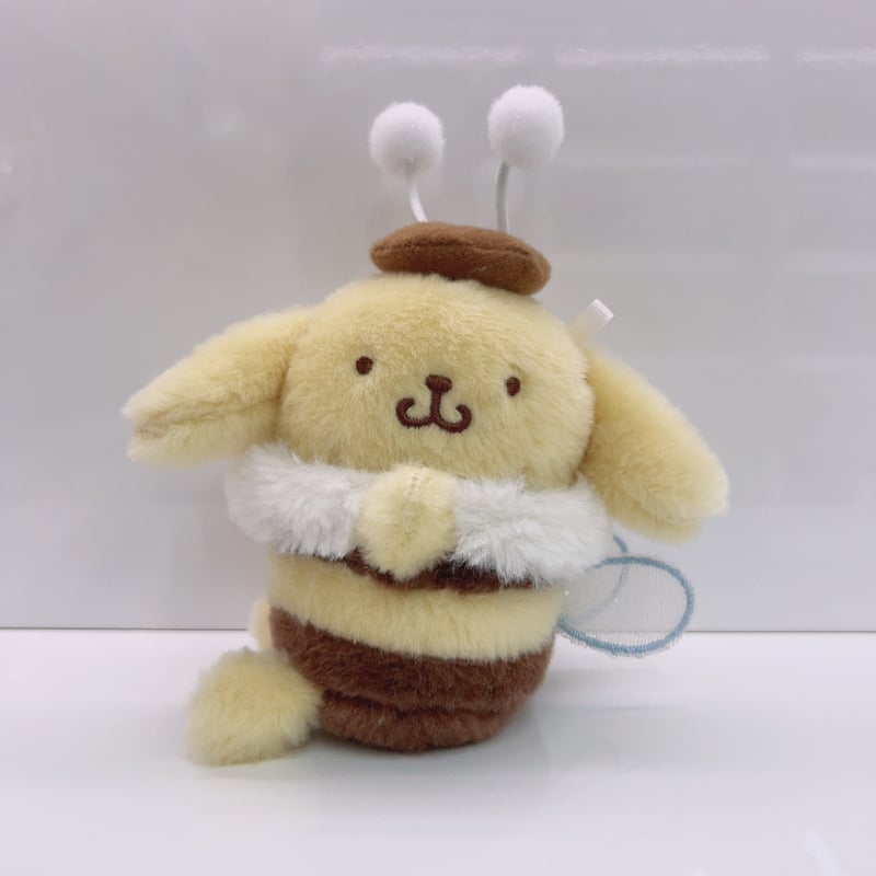 Плюшени котешки кукли – Насеком серия: пчела, котенце и зайче, с ключодържател, пълнеж PP памук