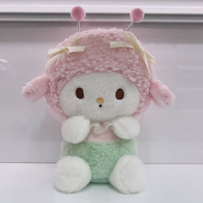 Плюшени котешки кукли – Насеком серия: пчела, котенце и зайче, с ключодържател, пълнеж PP памук