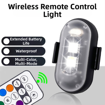 Ασύρματο LED φως προειδοποίησης για drones και οχήματα — καθολικά συμβατό, 12V, 5W, LED 5050, 6500K