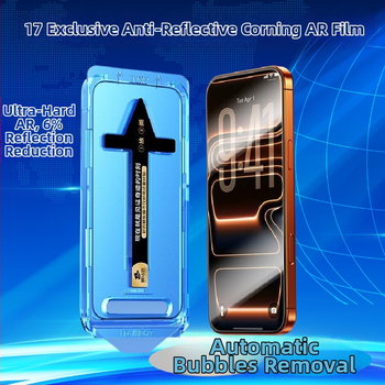 Protecție pentru ecran față pentru iPhone 17 Pro Max – Anti-reflexie, Înaltă definiție, Rezistent la zgârieturi, Rezistent la căderi, Rezistent la amprente