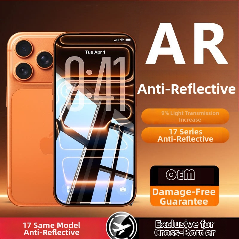 Predná ochranná fólia na displej pre iPhone 17 Pro Max – proti oslneniu, vysoké rozlíšenie, odolné voči škrábaniu, odolné voči pádom, odolné voči odtlačkom prstov