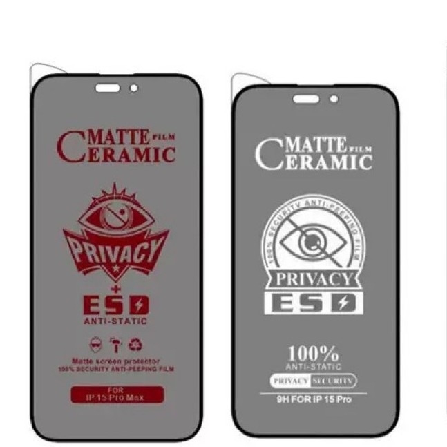 Protecție ecran frontal pentru iPhone 14 Pro Max — film hidrogel, mat, anti-spying, acoperire completă a ecranului, rezistent la praf