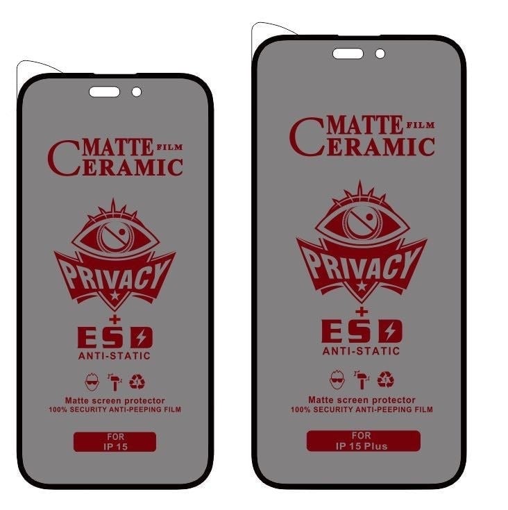 Protecție ecran frontal pentru iPhone 14 Pro Max — film hidrogel, mat, anti-spying, acoperire completă a ecranului, rezistent la praf