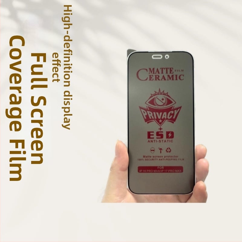 Protecție ecran frontal pentru iPhone 14 Pro Max — film hidrogel, mat, anti-spying, acoperire completă a ecranului, rezistent la praf