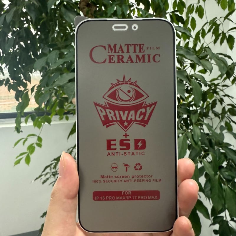 Protecție ecran frontal pentru iPhone 14 Pro Max — film hidrogel, mat, anti-spying, acoperire completă a ecranului, rezistent la praf