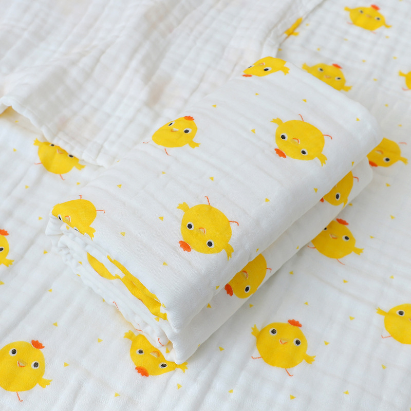 Xipin géz babafürdető törölköző, 100% pamut, állat- és karikatúra mintázat