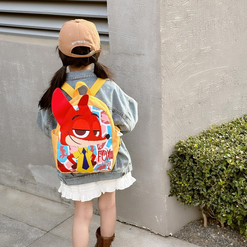 Dječji ruksak za vrtić, unisex – lagani najlon, prozračan dizajn, naramenice s zračnim jastučićem, motiv crtića