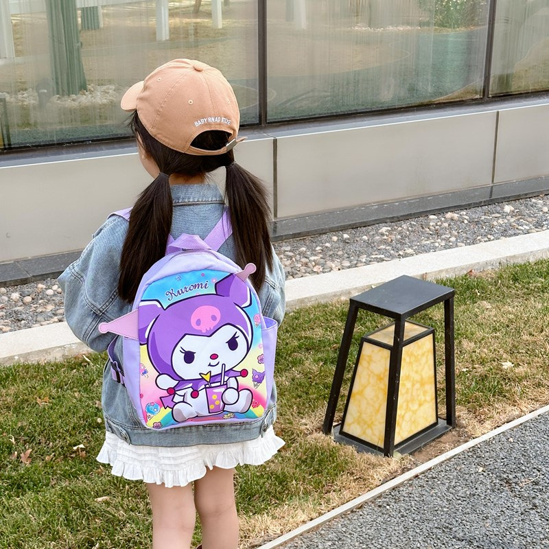 Dječji ruksak za vrtić, unisex – lagani najlon, prozračan dizajn, naramenice s zračnim jastučićem, motiv crtića