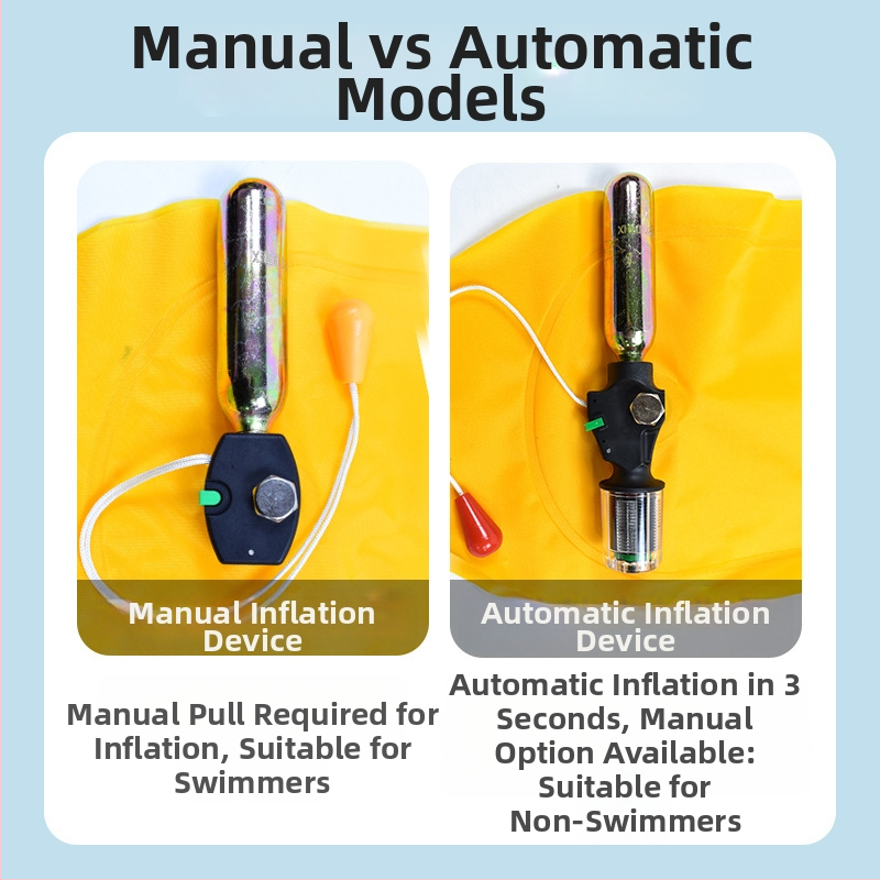 Yasian automatická nafukovacia záchranná vesta pre dospelých, prenosná, vysoká plávnosť, námorné pracovné oblečenie, model CY-150N