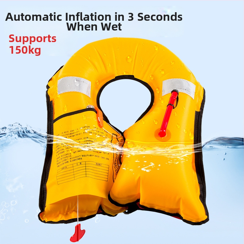 Yasian automatická nafukovacia záchranná vesta pre dospelých, prenosná, vysoká plávnosť, námorné pracovné oblečenie, model CY-150N