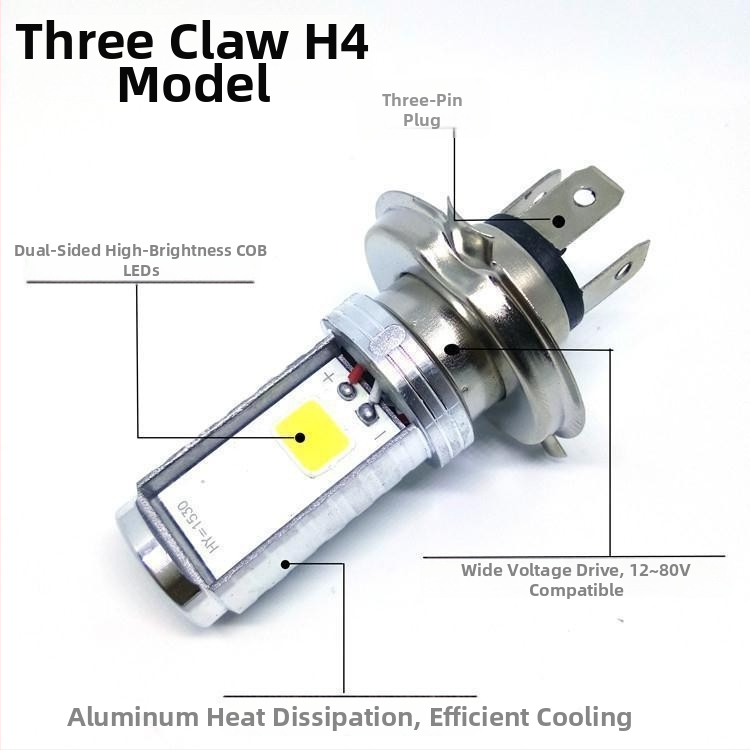 Φανάρι LED μοτοσικλέτας, διπλού φωτισμού, 12V, 10W, IP68, διάρκεια ζωής 30.000 ωρών
