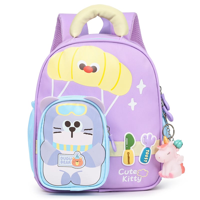 Unisex Oxford ruksak s prozračnom, otpornoj tkanini, zakrivljenim ramenskim remenima, uzorak anime crtić, podstava od poliester