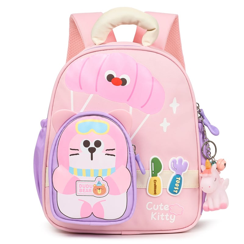 Unisex Oxford ruksak s prozračnom, otpornoj tkanini, zakrivljenim ramenskim remenima, uzorak anime crtić, podstava od poliester