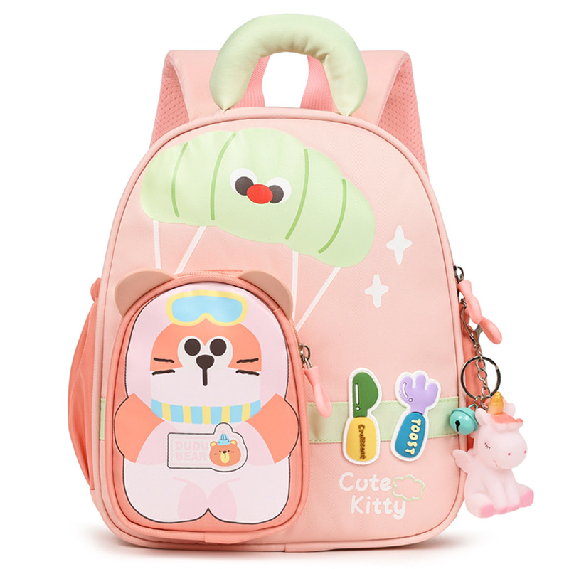 Unisex Oxford ruksak s prozračnom, otpornoj tkanini, zakrivljenim ramenskim remenima, uzorak anime crtić, podstava od poliester