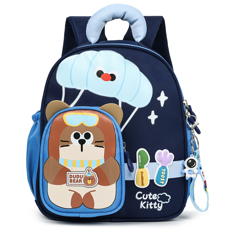 Unisex Oxford ruksak s prozračnom, otpornoj tkanini, zakrivljenim ramenskim remenima, uzorak anime crtić, podstava od poliester