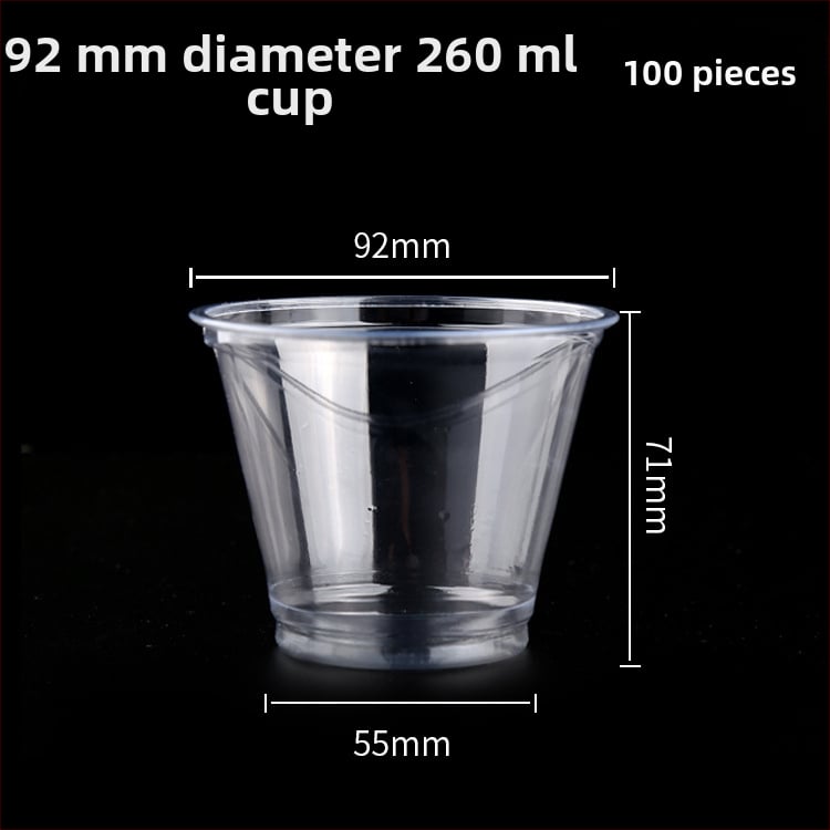 Pahar PET de unică folosință pentru băuturi cu lapte/latte, 301–400 ml, transparent, anti-scurgeri, imprimare logo, personalizare disponibilă