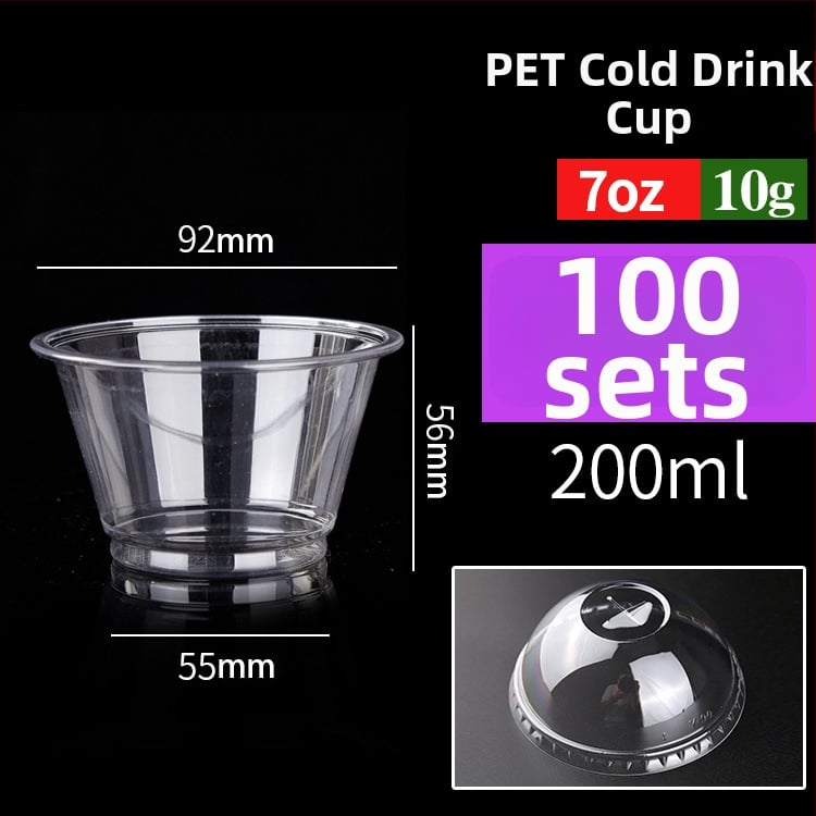 Pahar PET de unică folosință pentru băuturi cu lapte/latte, 301–400 ml, transparent, anti-scurgeri, imprimare logo, personalizare disponibilă