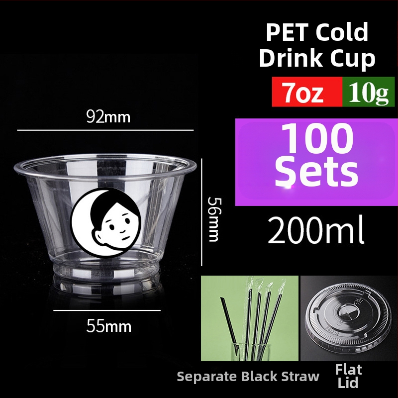 Pahar PET de unică folosință pentru băuturi cu lapte/latte, 301–400 ml, transparent, anti-scurgeri, imprimare logo, personalizare disponibilă