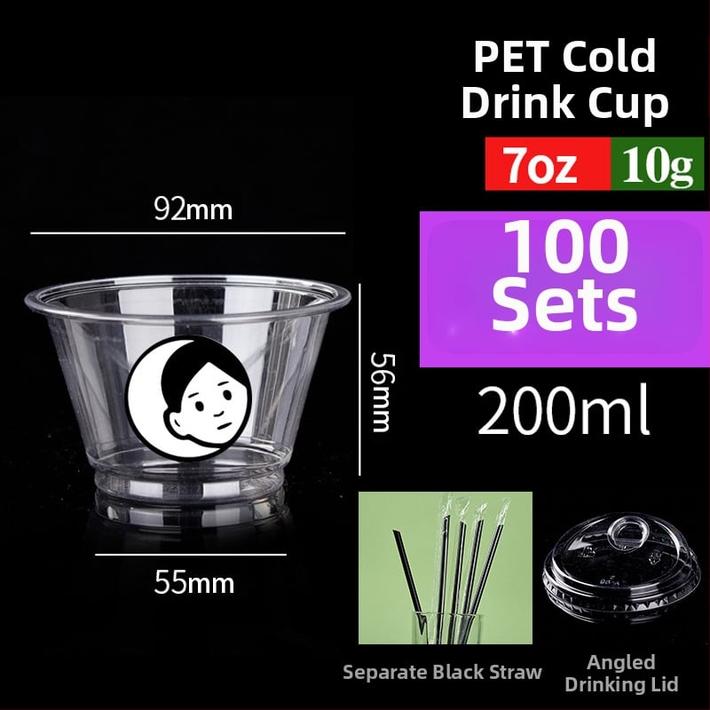 Pahar PET de unică folosință pentru băuturi cu lapte/latte, 301–400 ml, transparent, anti-scurgeri, imprimare logo, personalizare disponibilă