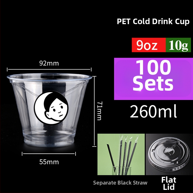 Pahar PET de unică folosință pentru băuturi cu lapte/latte, 301–400 ml, transparent, anti-scurgeri, imprimare logo, personalizare disponibilă