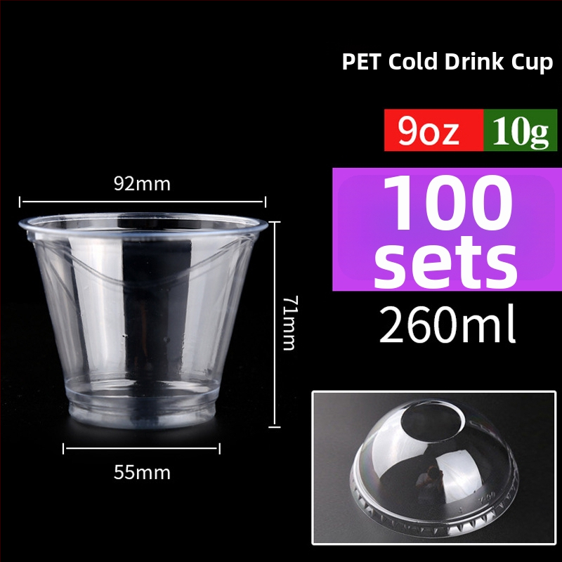 Pahar PET de unică folosință pentru băuturi cu lapte/latte, 301–400 ml, transparent, anti-scurgeri, imprimare logo, personalizare disponibilă