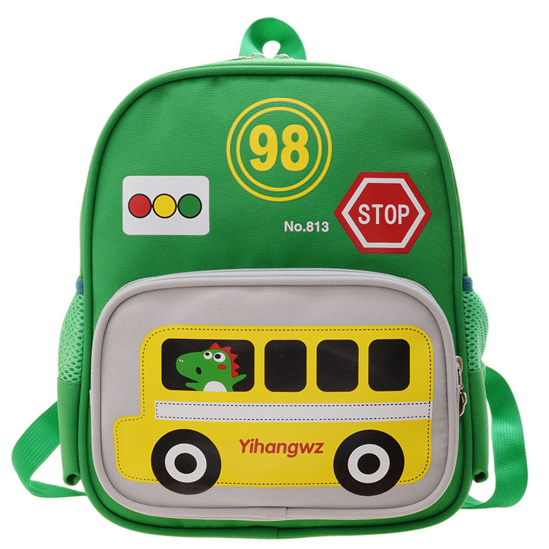 Nylon gyerek hátizsák állat mintával, kapacitás 20 L alatt, cipzárral nyíló, kopásálló és tehercsökkentő