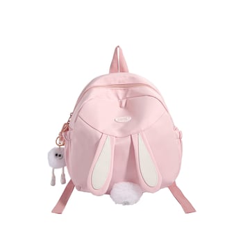 Uniszex iskolai hátizsák nyuszi mintával (anime); nejlon vízálló külső, görbe vállpántok, poliészter bélés, megjelenés nyár 2024