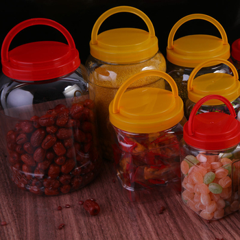 Διαφανές PET δοχείο αποθήκευσης με ευρύ στόμιο για συσκευασία τροφίμων, offset εκτύπωση