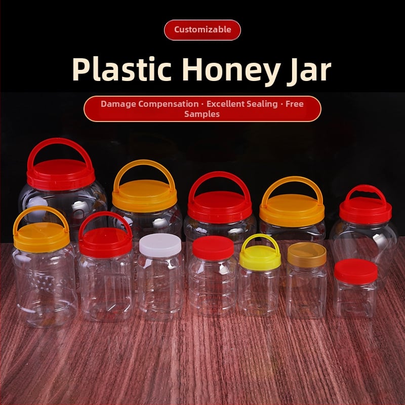 Διαφανές PET δοχείο αποθήκευσης με ευρύ στόμιο για συσκευασία τροφίμων, offset εκτύπωση