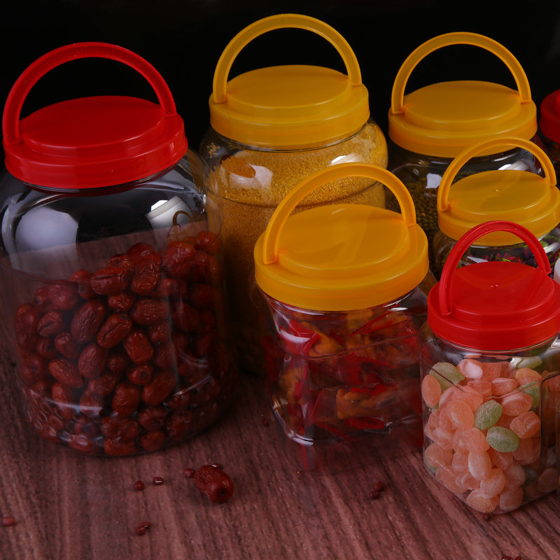 Διαφανές PET δοχείο αποθήκευσης με ευρύ στόμιο για συσκευασία τροφίμων, offset εκτύπωση