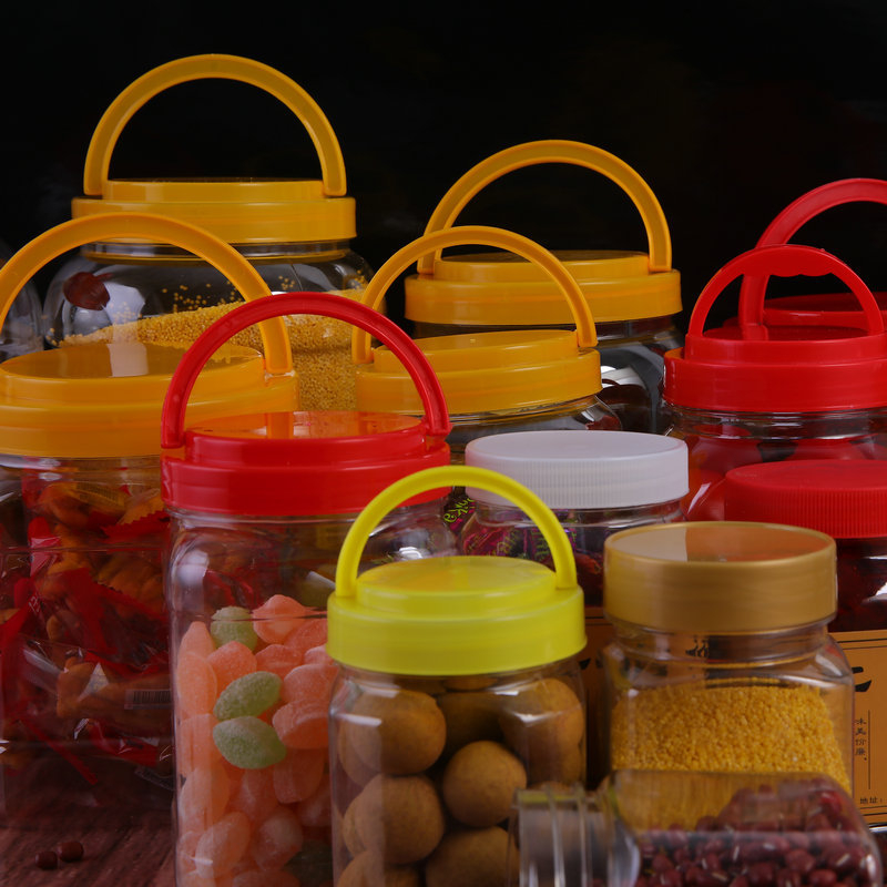 Διαφανές PET δοχείο αποθήκευσης με ευρύ στόμιο για συσκευασία τροφίμων, offset εκτύπωση