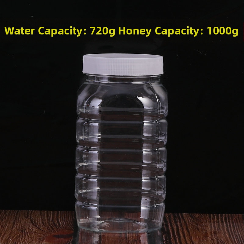 Διαφανές PET δοχείο αποθήκευσης με ευρύ στόμιο για συσκευασία τροφίμων, offset εκτύπωση