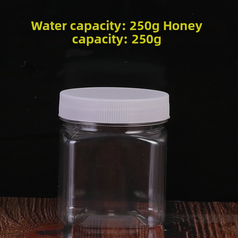 Διαφανές PET δοχείο αποθήκευσης με ευρύ στόμιο για συσκευασία τροφίμων, offset εκτύπωση