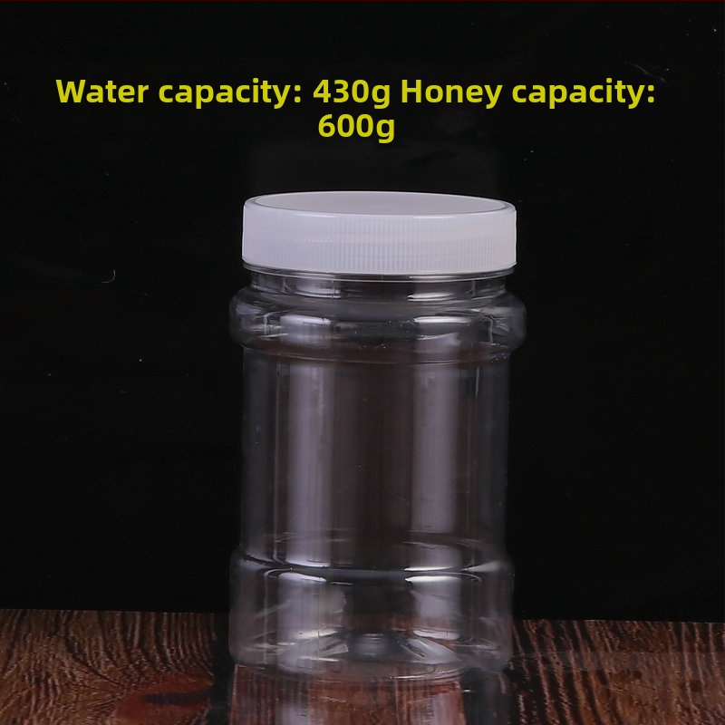 Διαφανές PET δοχείο αποθήκευσης με ευρύ στόμιο για συσκευασία τροφίμων, offset εκτύπωση