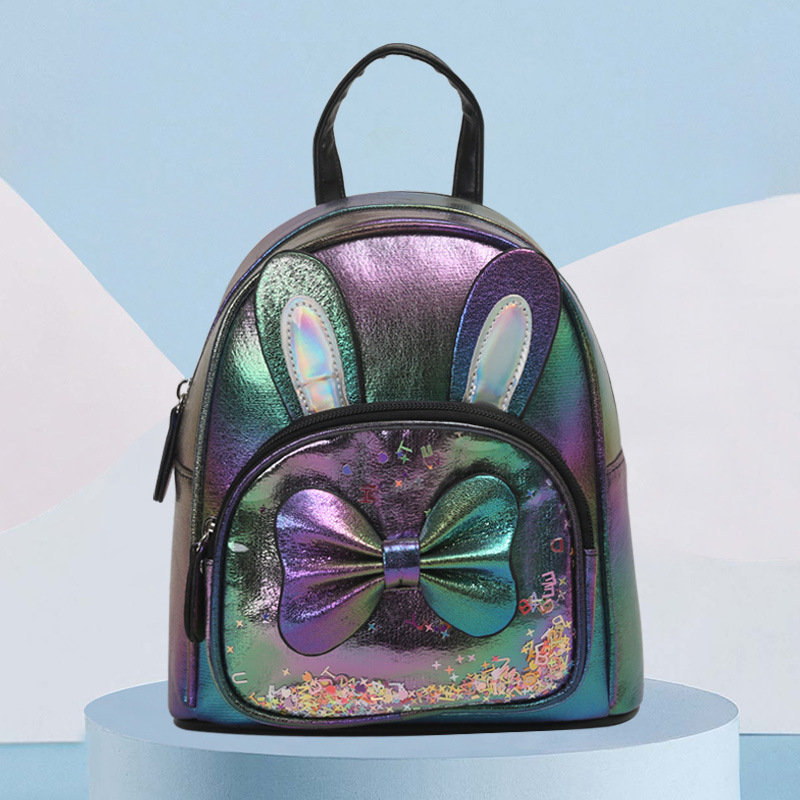 Dječji ruksak s crtanim životinjama, PU materijal, vodootporan, zakrivljene naramenice za olakšanje tereta, podstava od poliestera